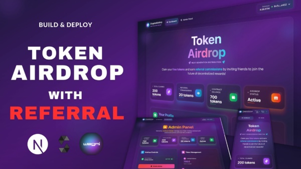 ERC20 Token Airdrop DApp with Referral
