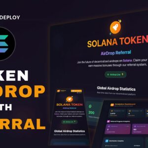 Solana SPL Token Airdrop DApp with Referral