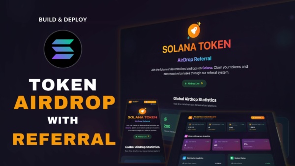 Solana SPL Token Airdrop DApp with Referral