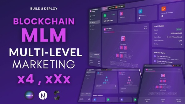 source-code-105 Blockchain Multi-Level Marketing (MLM) DApp with Reward Crypto Token
