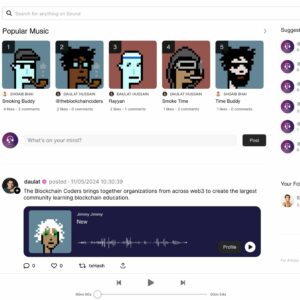 Blockchain Müzik Platformu (MERN Stack) (Kaynak Kodlu)