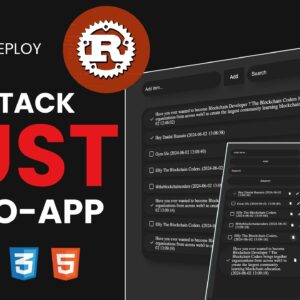 Rust Tabanlı Yapılacaklar Uygulaması (Kaynak Kodlu)