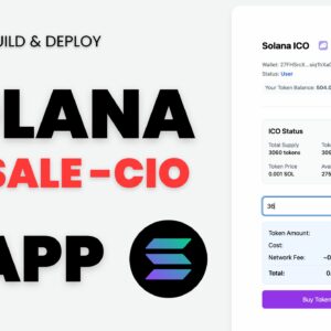 Solana ICO Ön Satış Scripti (Kaynak Kodlu)