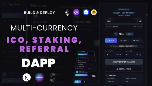Çoklu Para Birimi ile ICO Scripti (Next.js) (Kaynak Kodlu)