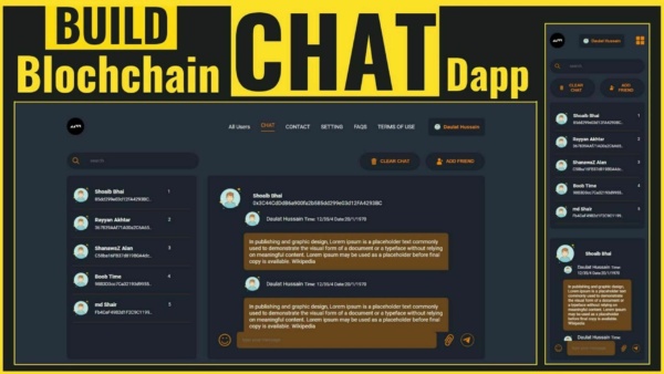 Blockchain Sohbet Uygulaması (Kaynak Kodlu)