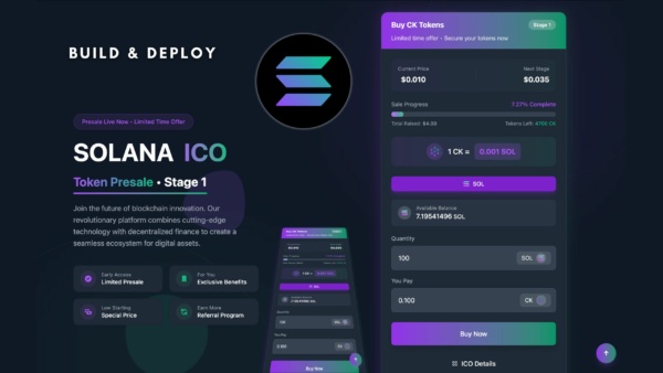 Gelişmiş Solana ICO Scripti (Kaynak Kodlu)