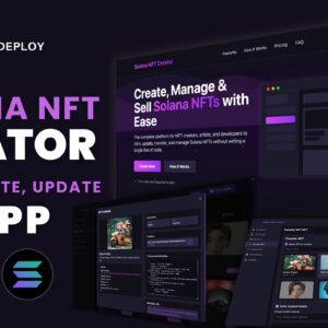 Gelişmiş Solana NFT Üretici Dapp (Kaynak Kodlu)