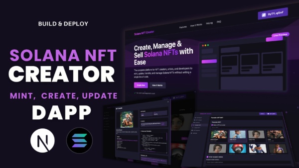 Gelişmiş Solana NFT Üretici Dapp (Kaynak Kodlu)