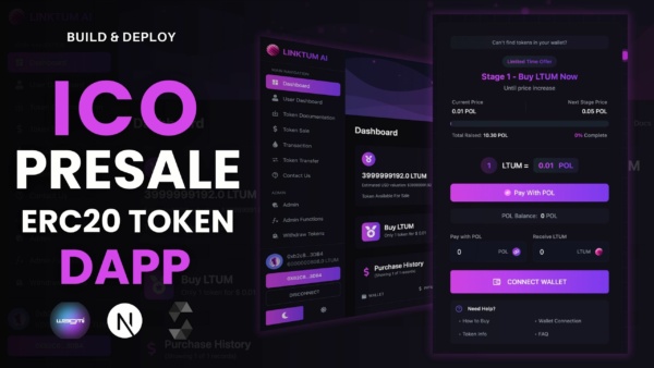 ICO Ön Satış Dapp (ERC20) (Kaynak Kodlu)