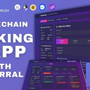 Token Staking DApp with Referral System | Like Ethereum, BSC, Polygon